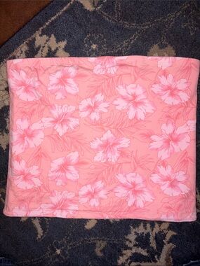 American Eagle Outfitters Pink Floral Tube Top